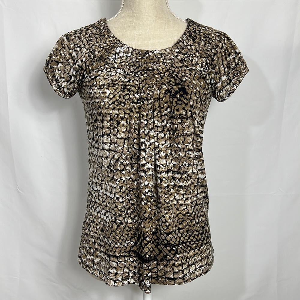 Style & Co. XS Snake Print Blouse